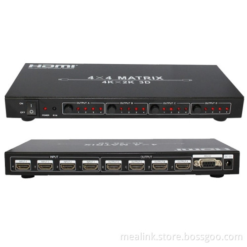 4k*2k 4X4 HDMI Matrix (HDMI V1.4, 3D)